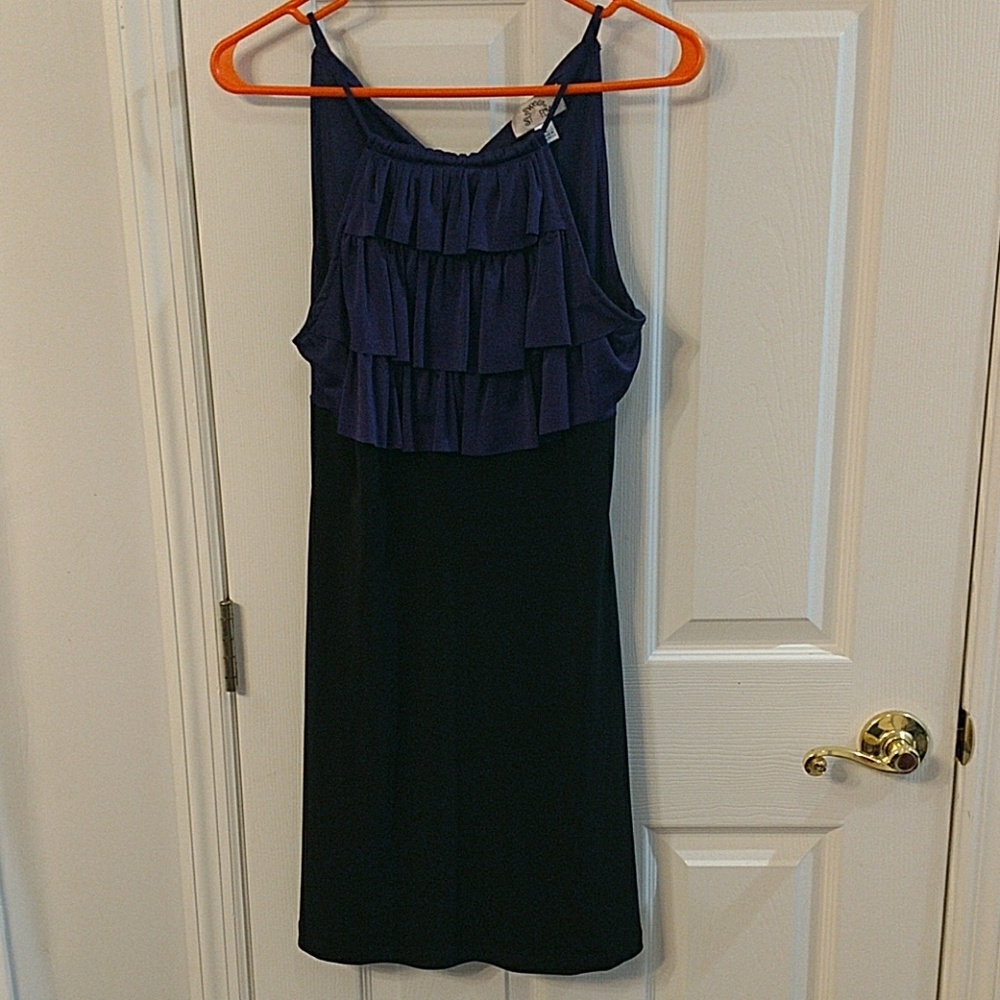 Black and purple dress